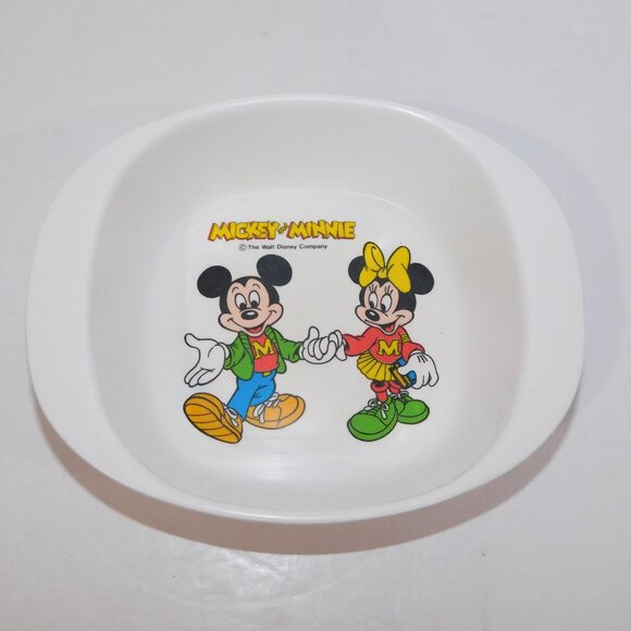 Vintage Disney Mickey Mouse Minnie Srithai Superware melamine Childrens kid Bowl - Picture 1 of 6